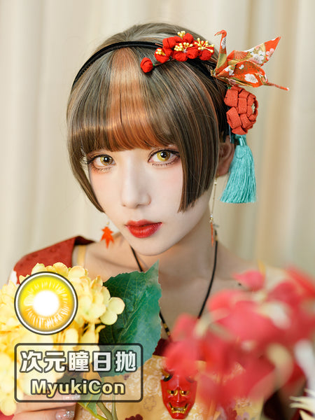 CosCon 1 PAIR / 2 PCS CosCon Bella Anime Soft Contact Lens Doll Eyes Super Vibrant 1 Year