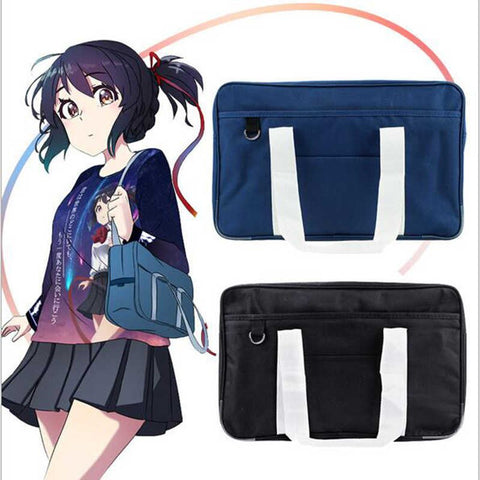 Japanese High School Bags for School and Cosplay Luggage Plain Anime Game Student Uniform