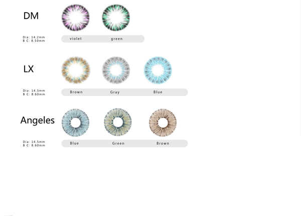 TinaCon 1 PAIR / 2 PCS Soft Contact Lens Doll Eyes Vibrant Lenses SALE