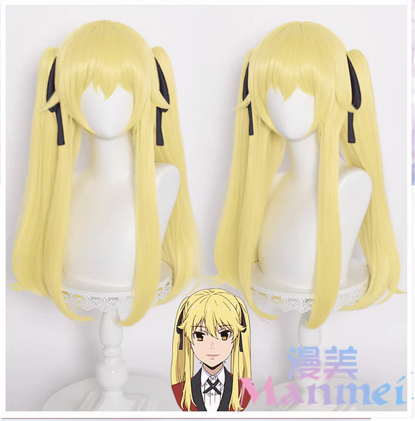 Manmei Wigs: Kakegurui: Kirari Ririka Runa Midari Mary Cosplay Wigs Authentic Manmei Brand Anime Game