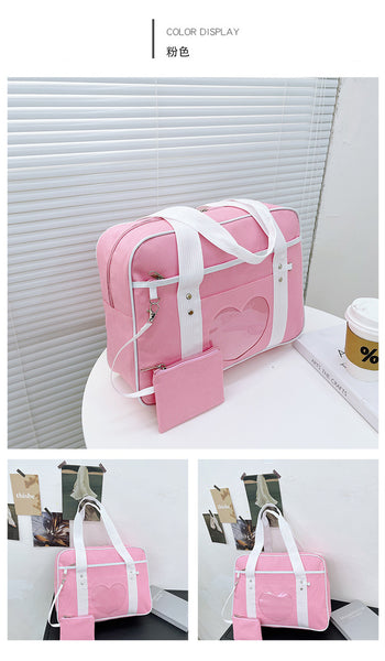Japanese Ita-bag / Painful Bags Heart Bags Cute Kawaii High School Bags for School and Cosplay