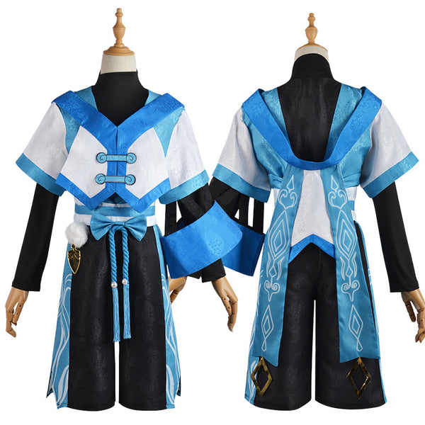 Genshin Impact Cosplay Anime Costume Set Wanderer Eons Adrift Uniform Halloween Party