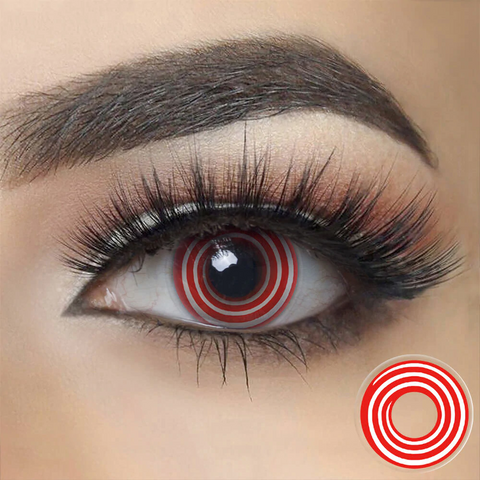 Crazy Spiral 1 PAIR / 2 PCS Soft Contact Lens Doll Eyes Vibrant Lenses SALE