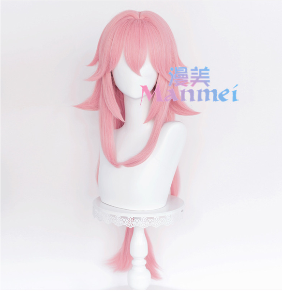 Manmei Wigs: Genshin Impact Yae Miko Astute Amusement Cosplay Wigs (Authentic)