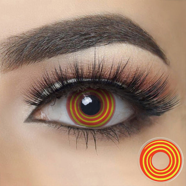 Crazy Spiral 1 PAIR / 2 PCS Soft Contact Lens Doll Eyes Vibrant Lenses SALE