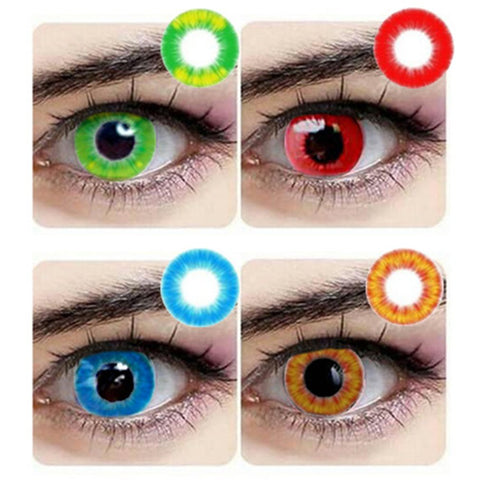 Magic Eye 1 PAIR / 2 PCS Unlimited Fire Contact Lens Animation Contact Lens