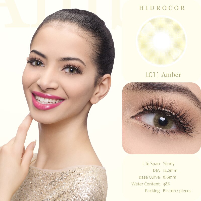 Lovely! 1 PAIR / 2 PCS Hidrocor 13 Soft Contact Lens Doll Eyes Vibrant Lenses Graded SALE