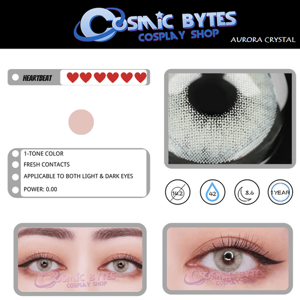 Lovely! 1 PAIR / 2 PCS Aurora Soft Contact Lens Doll Eyes Vibrant Lenses Graded SALE