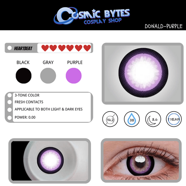 Magic Eye 1 PAIR / 2 PCS Donald Contact Lens Doll Eye Effect For Dark Eyes!