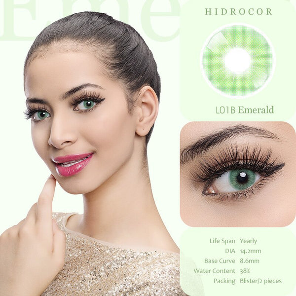 Lovely! 1 PAIR / 2 PCS Hidrocor 13 Soft Contact Lens Doll Eyes Vibrant Lenses Graded SALE