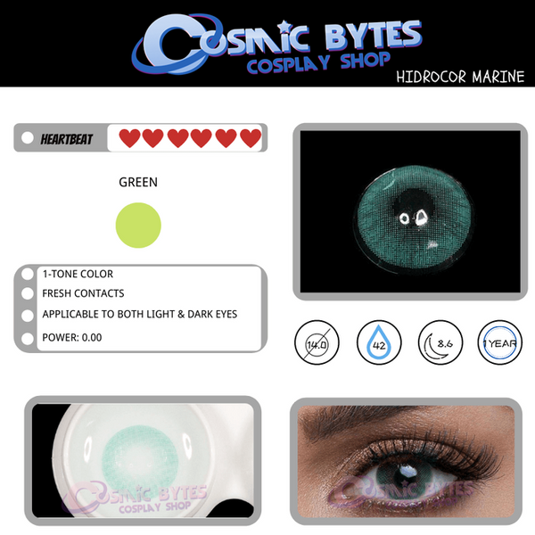 Lovely! 1 PAIR / 2 PCS Hidrocor 13 Soft Contact Lens Doll Eyes Vibrant Lenses Graded SALE