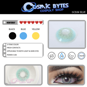 Lovely! 1 PAIR / 2 PCS Ocean Soft Contact Lens Doll Eyes Vibrant Lenses Graded SALE