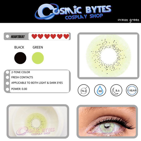 Lovely! 1 PAIR / 2 PCS Ocean Soft Contact Lens Doll Eyes Vibrant Lenses Graded SALE