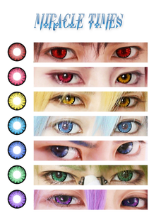 CosCon 1 PAIR / 2 PCS CosCon Miracle Times Anime Soft Contact Lens Doll Eyes Super Vibrant 1 Year