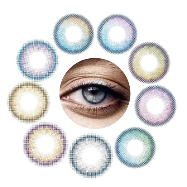 Magic Eye 1 PAIR / 2 PCS Candy Eyes Contact Lens Natural Look For Dark Eyes!