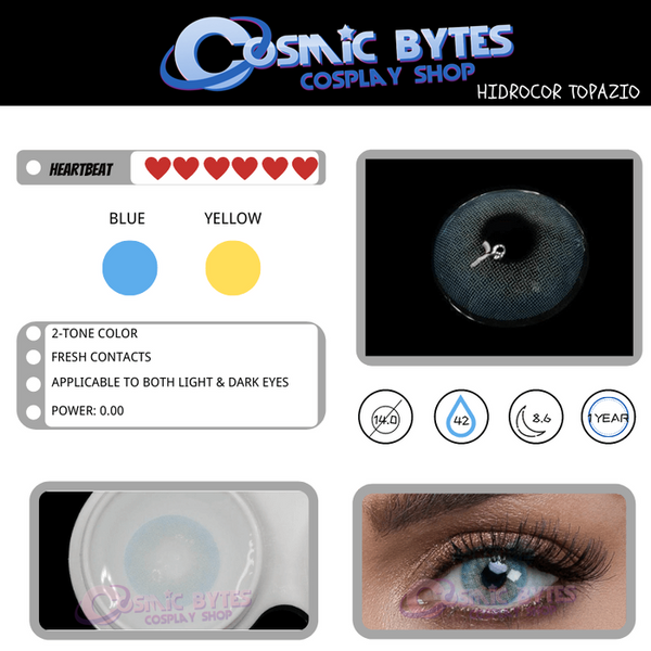 Lovely! 1 PAIR / 2 PCS Hidrocor 13 Soft Contact Lens Doll Eyes Vibrant Lenses Graded SALE