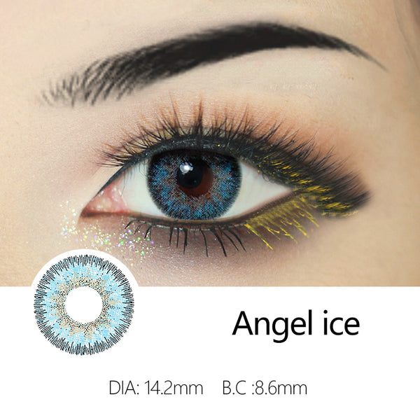 Lovely! 1 PAIR / 2 PCS Angel Ice Soft Contact Lens Doll Eyes Vibrant Lenses Graded SALE