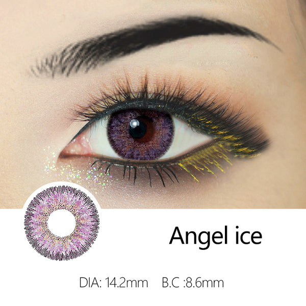 Lovely! 1 PAIR / 2 PCS Angel Ice Soft Contact Lens Doll Eyes Vibrant Lenses Graded SALE